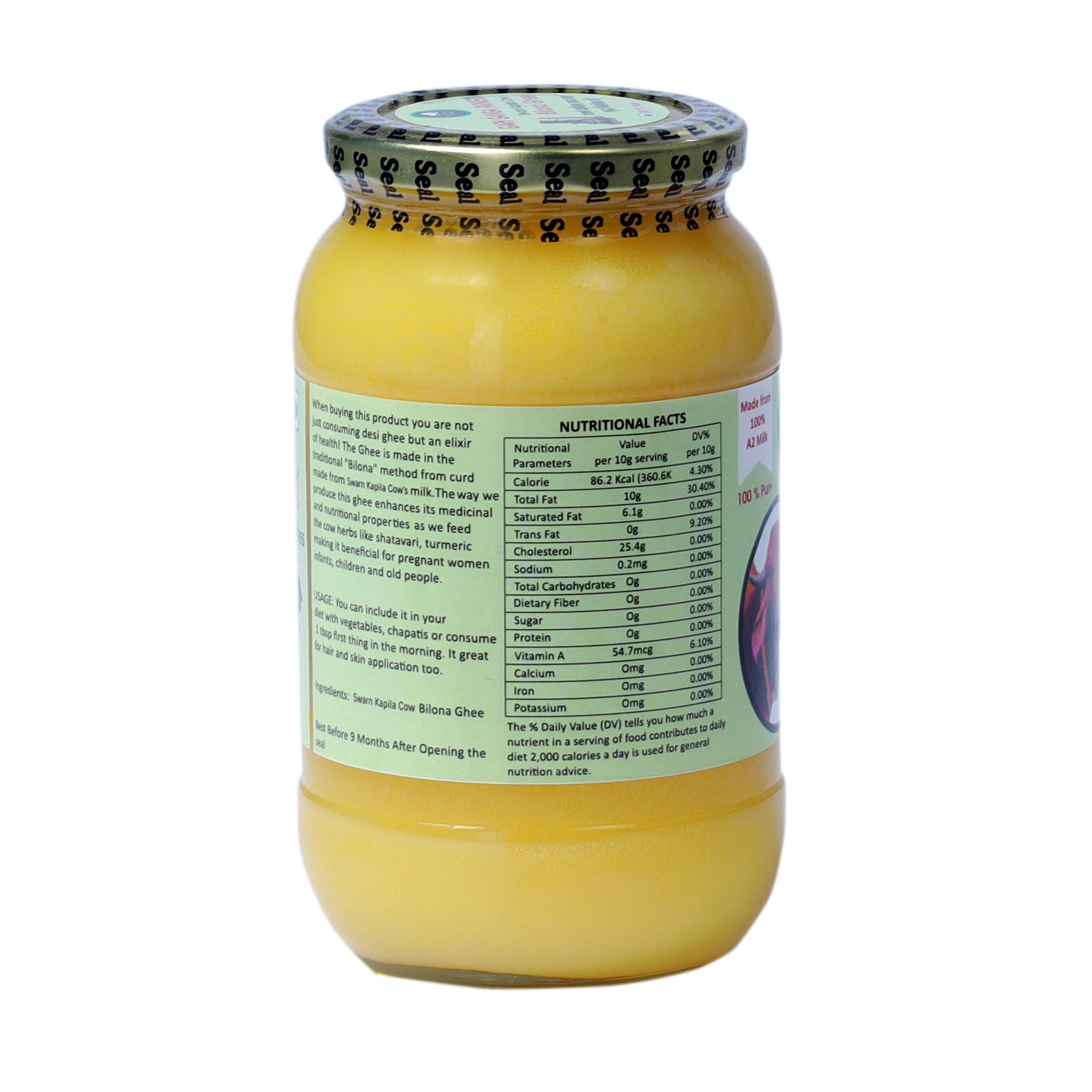 Swarn Kapila Cow Ghee (1 Litre)
