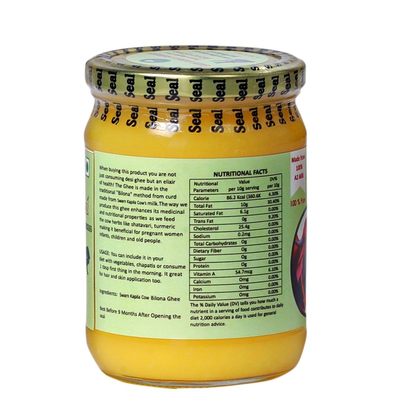 Swarn Kapila Cow Ghee (500ml)