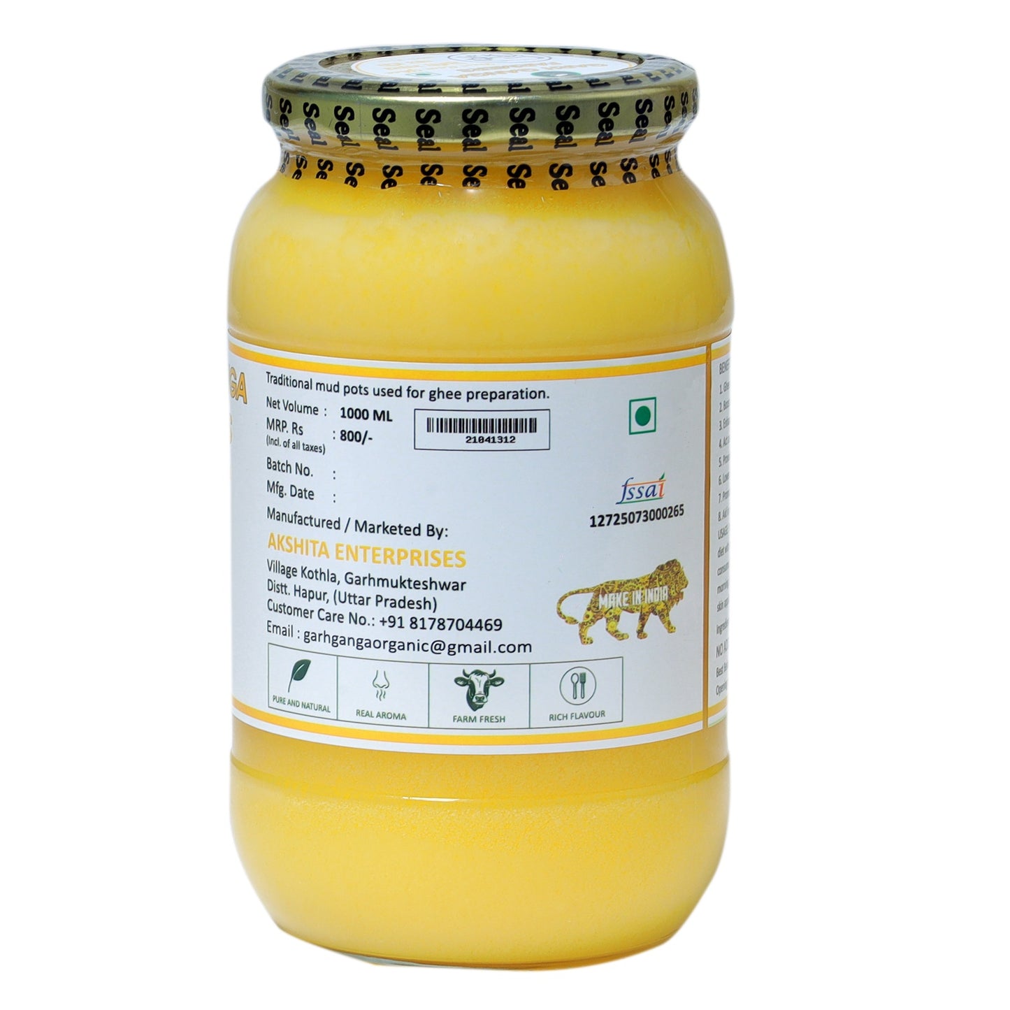 Desi Cow Ghee (1 Litre)
