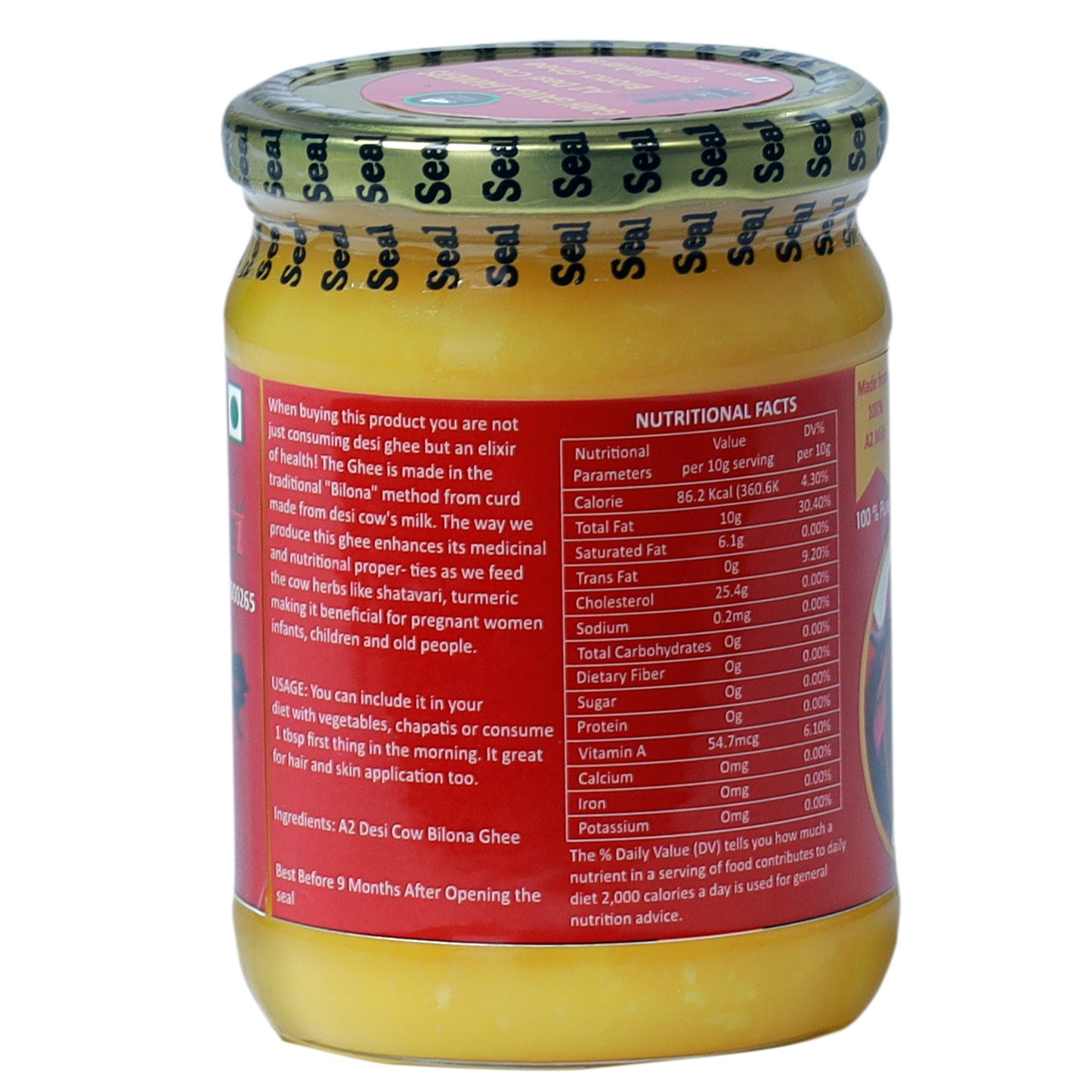 Cow Bilona Ghee (500ml)