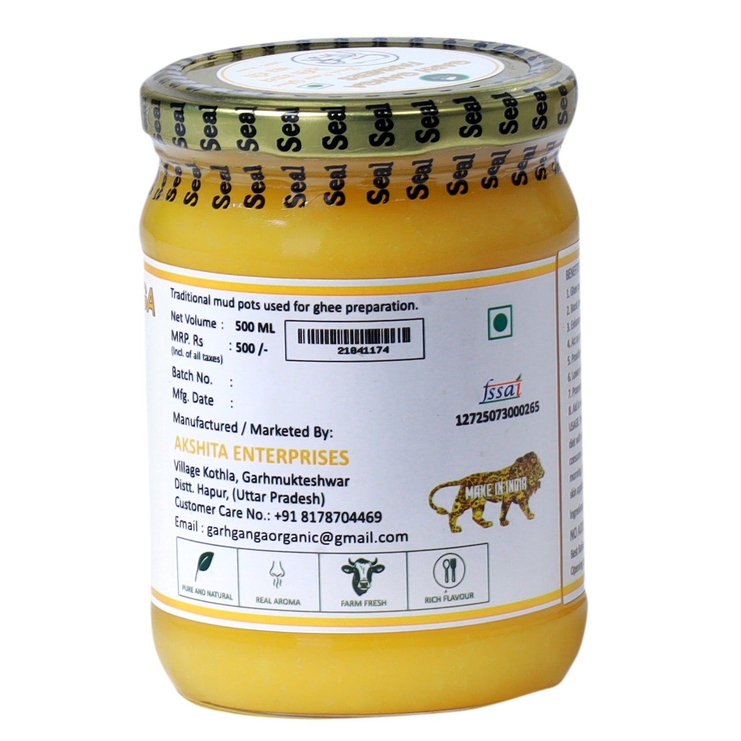 Desi Cow Ghee (500ml)