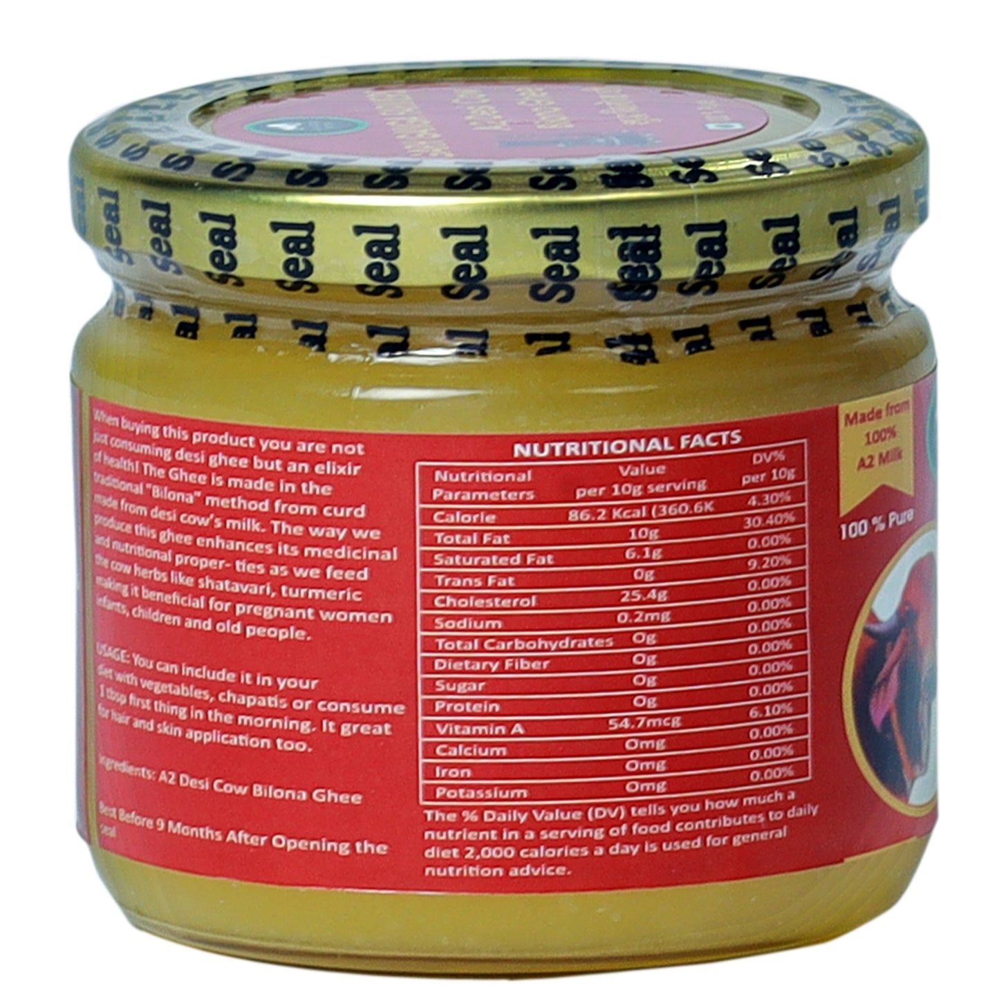 Cow Bilona Ghee (250ml)
