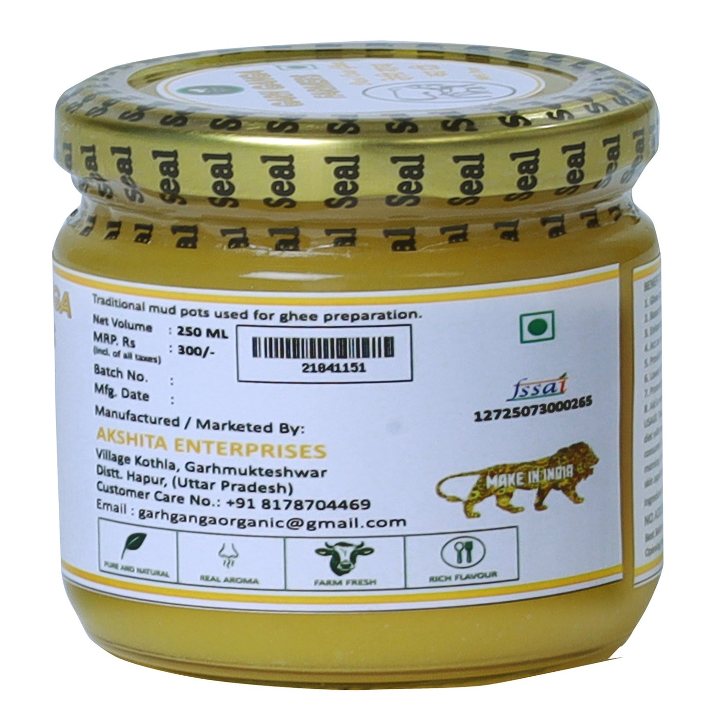 Desi Cow Ghee (250ml)